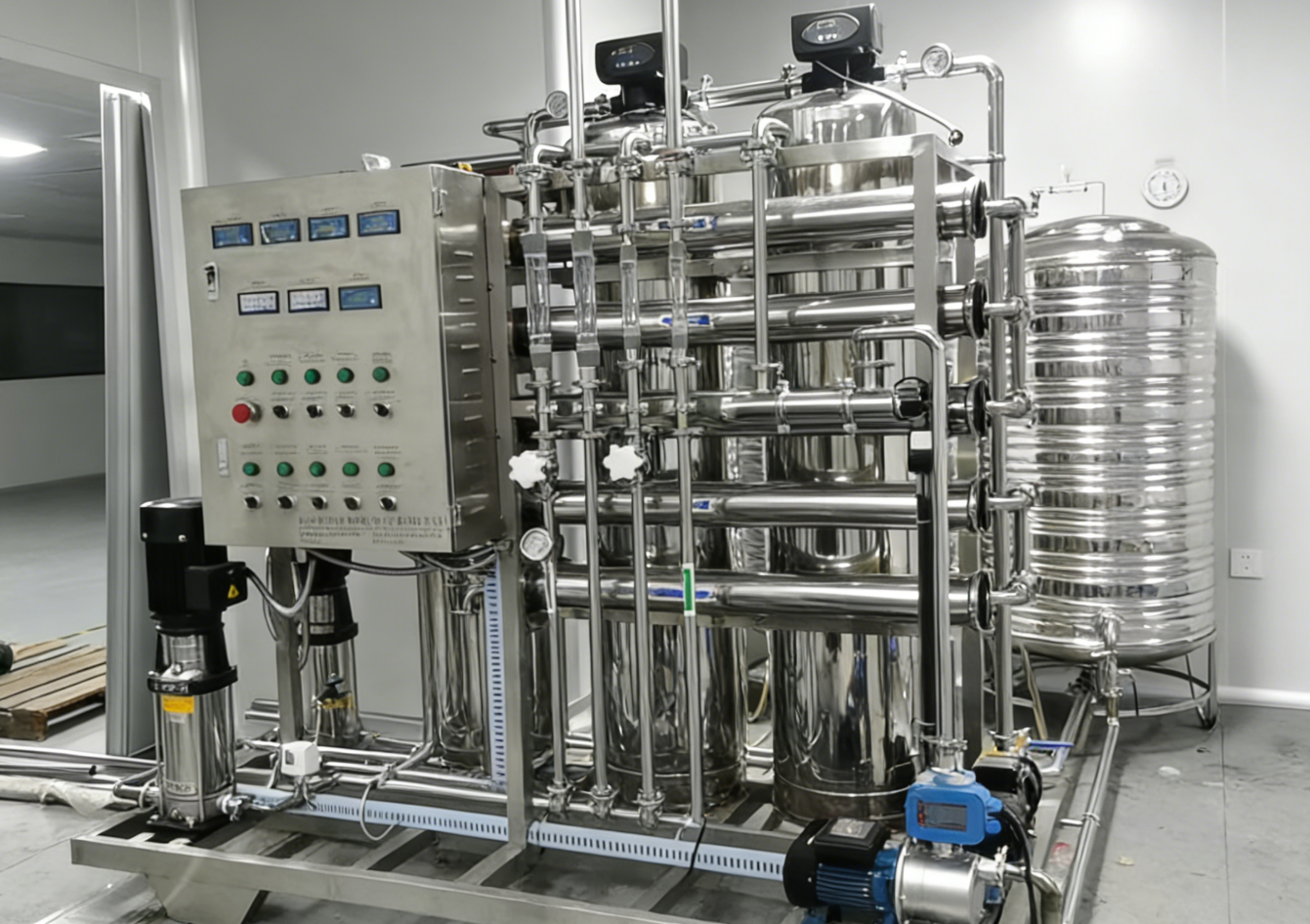 500L/H Stainless Steel RO Water Treatment System for Food Processing