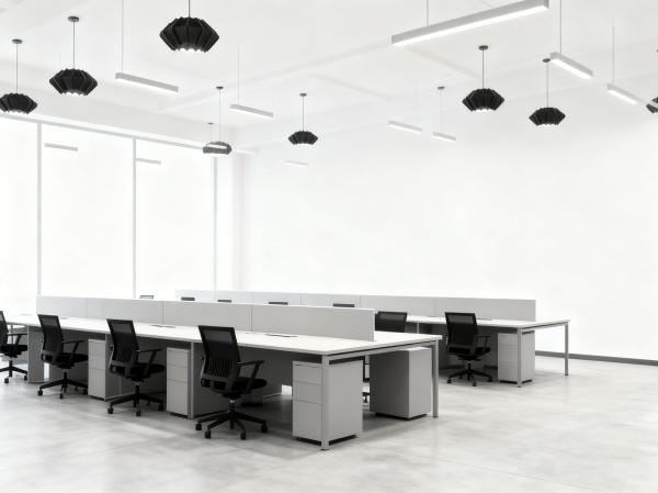 Modern DIY Acoustic Ceiling Lights Eco Friendly PET Sound Absorbing Light Fixtures