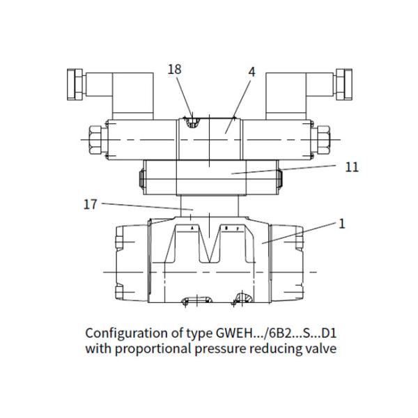 Electro - Hydraulic Control Valve , Hydraulic Directional Valve In Blue Color