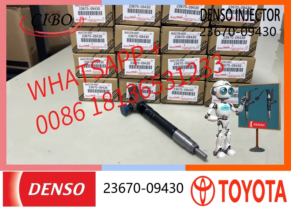High-quality Best-selling Common Rail diesel Fuel Injectors 23670-0E020 23670-09430 23670-11020 Suitable for Toyota 2GD Engines