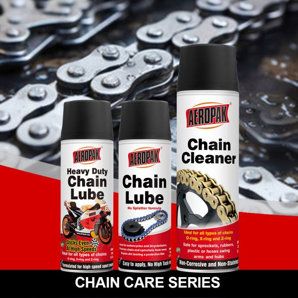 Aeropak 500ml Biodegradable Aerosol Bicycle Chain Cleaner & Degreaser Spray Effective for All Types of Bike
