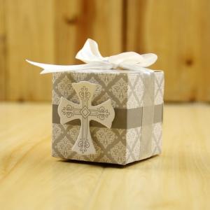 caixa quadrada de papel biodegradável 5*5*5cm dos doces do empacotamento de