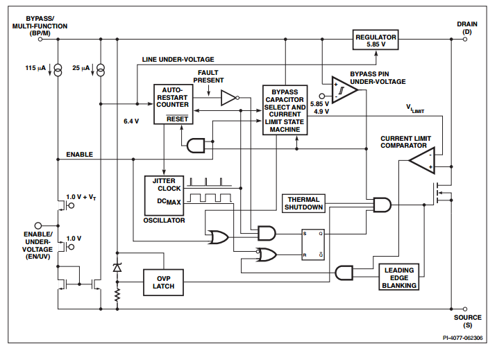 Single Integrated Circuit Chip TNY275PG Energy Effi Cient Off Line Switcher