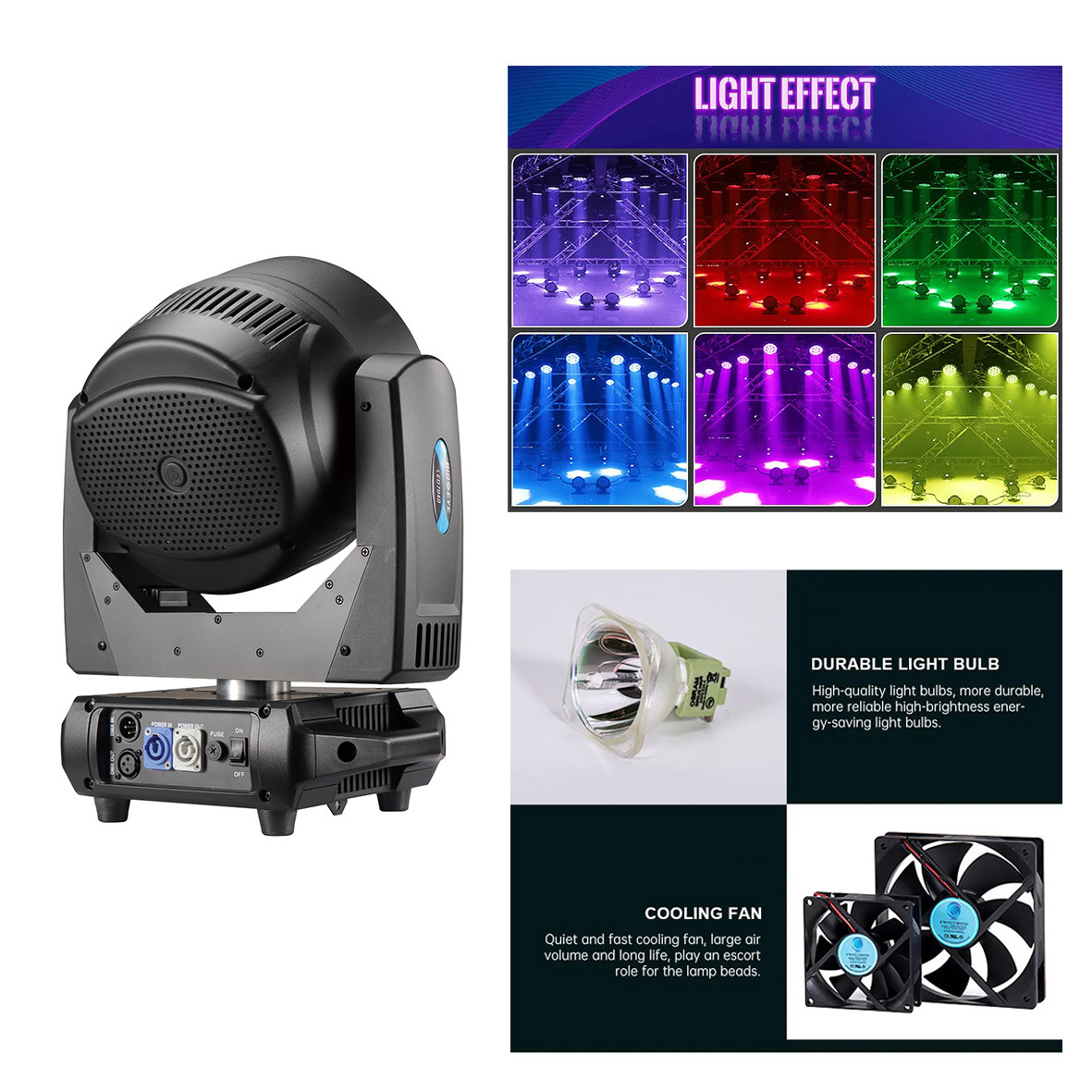 ZOOM Rotation LED Moving Head Beeye Beam 7pcs 40W 4in1 DJ Light для сценического шоу