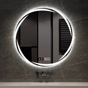 Alien Smart Tornado LED Light-Up Wall-Mounted Makeup Mirror Touch Switch Modern