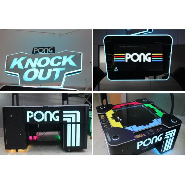 Версия Унис Атари Понг 4п ягнится машина аркады хоккея воздуха 6 месяцев гарантии