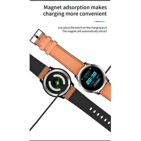 Corazón Rate Blood Pressure 1.3inch del oxígeno de la sangre del Smart Watch del Smart Watch del silicón F75