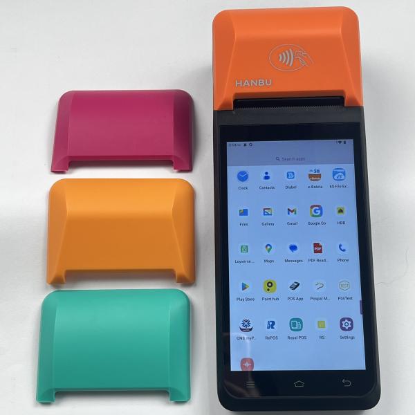 WiFi / 4G Android Smart POS Customized Mobile Restaurant POS With Built In Printer