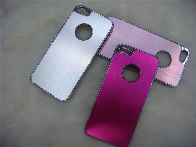 Purple Iphone 5 PC Phone Case 3-Layer Protection For Ladies