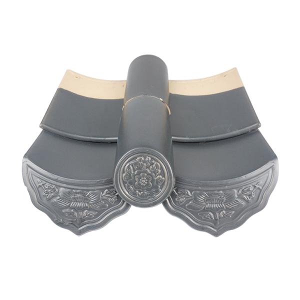 Gazebo japonés tradicional de techo de azulejos azulejos de arcilla techo de tejas