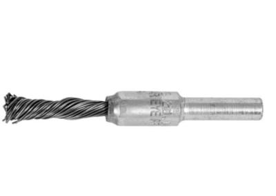 Solid Shank Single Twist Wire End Brush 10mm OD for Rust Paint Removal Tools