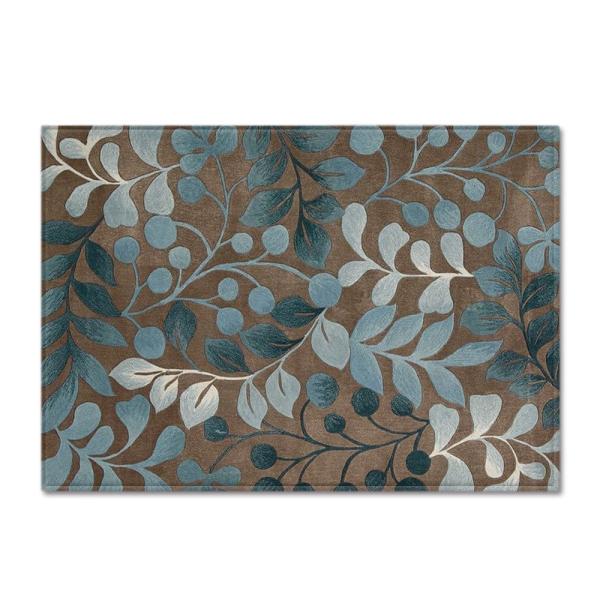 99.1*152.4cm Flower Pattern Room Rugs Washable Dining Room Floor Mat Floor carpet