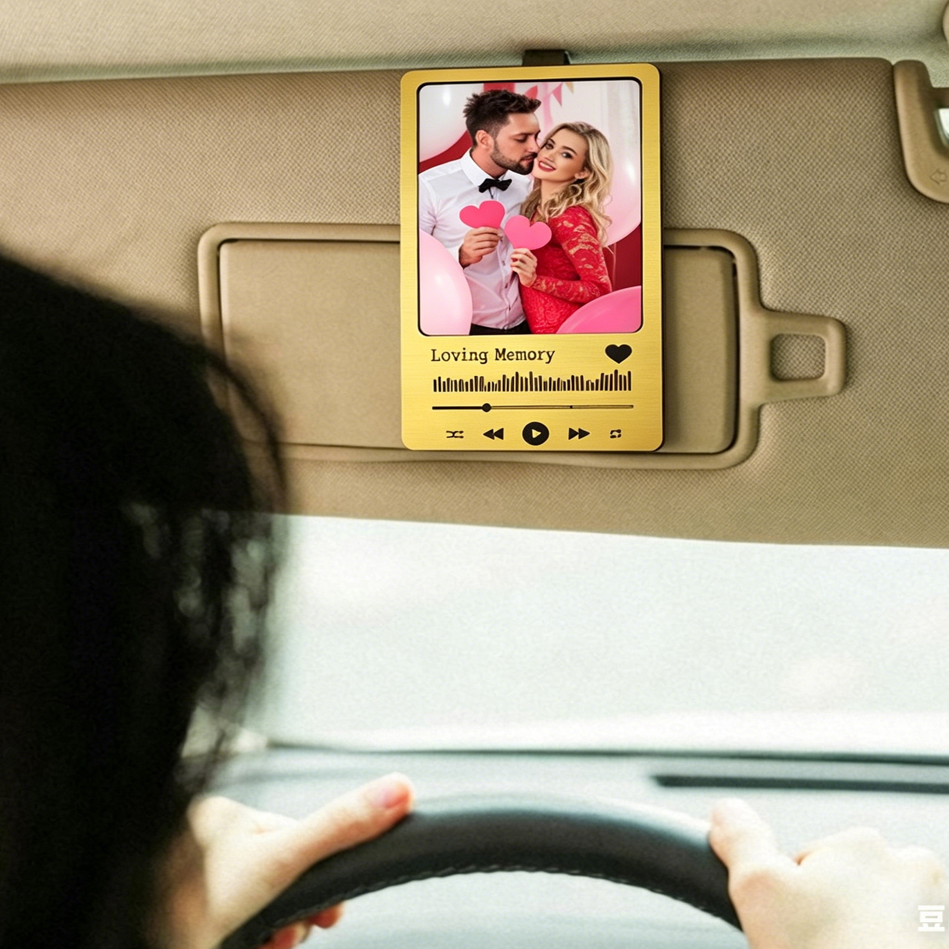 DIY Printable Sublimation Wooden Car Sun Visor Decoration With Blank Cardstock Custom Photo Clip Light-Blocking Board