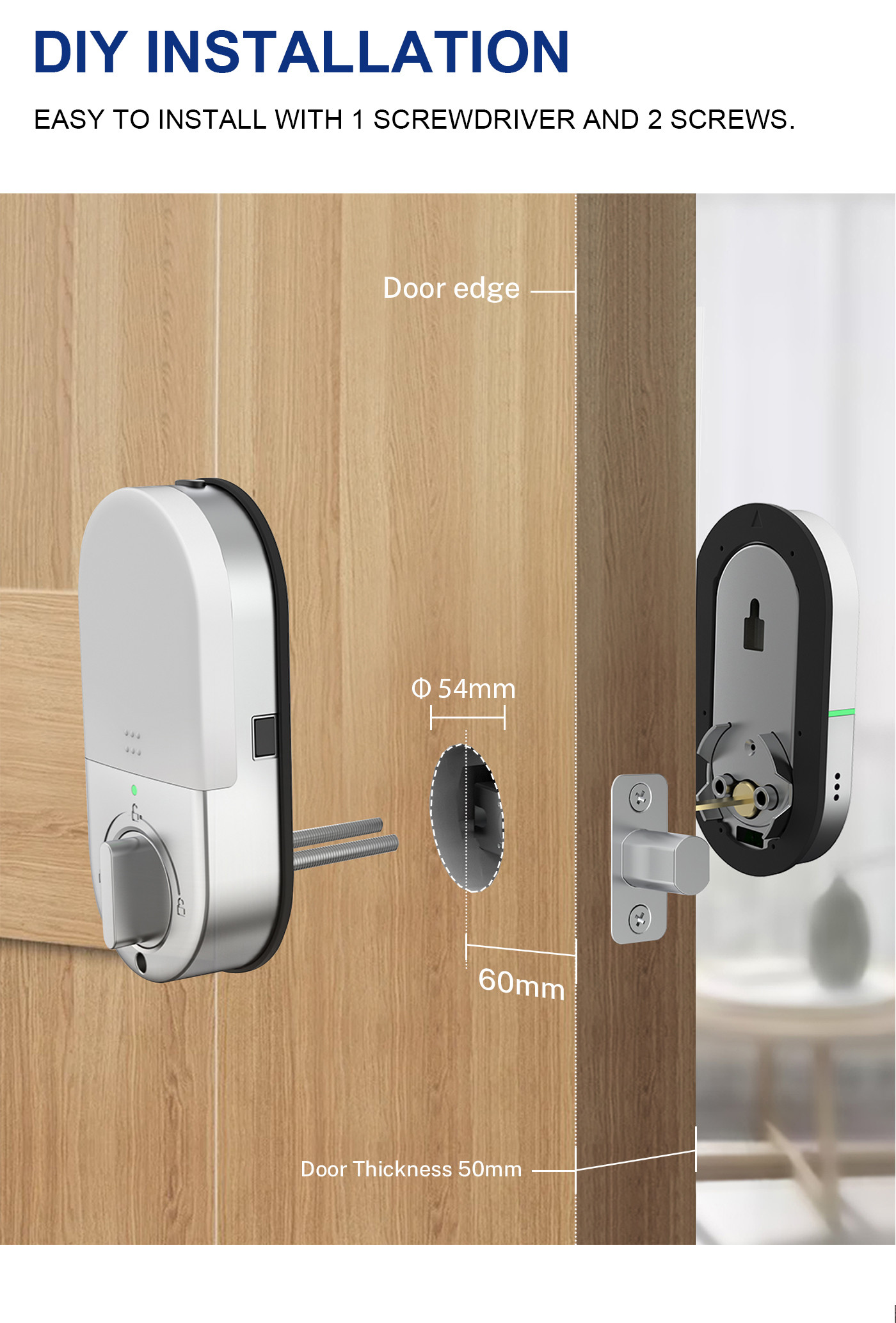 Система управления ПРИЛОЖЕНИЯ замка электронного Deadbolt цифров умная