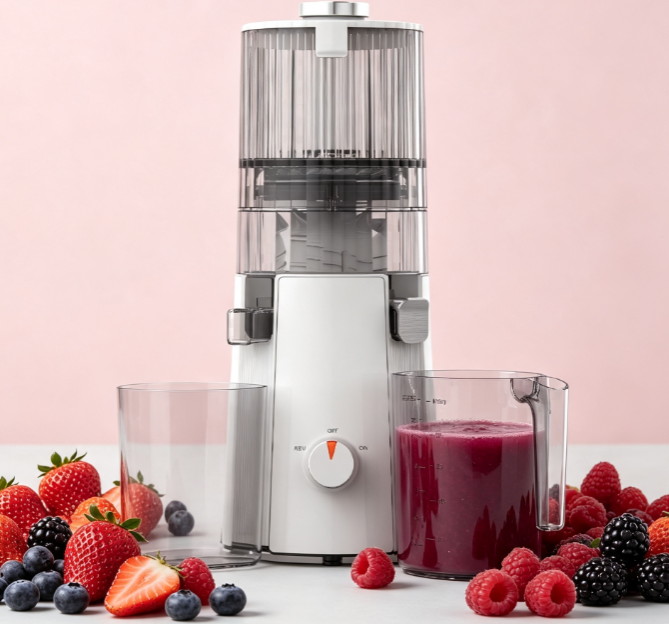 Fresh Smart HJ102A Immune Support Slow Masticating Juicer – 200W Vitamin Extractor with 135mm Wide Chute, 55 RPM Cold Press Technology for Natural Defense & Seasonal Wellness