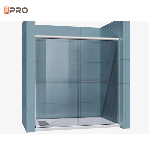 Aluminum Interior Noiseless Triple Sliding Glass Door Frameless Soundproof