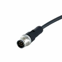 Cable électrique de capteur de M12 8 Pin Waterproof Wire Connector With Overmolded