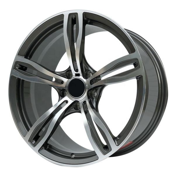 5 Split Spoke Replica BMW Black Rims 20 Inch 5X120 Wheels 17 18 19 Inch ET35