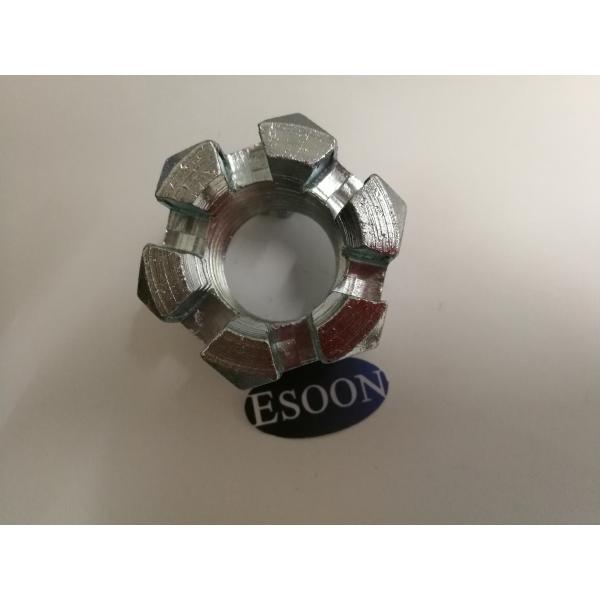 HEX Slotted Nut DIN935,Carbon Steel,M30,Min.1000Pcs,Zinc Surface