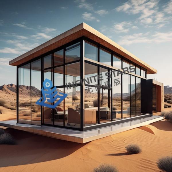 Waterproof Modern Prefab Steel Villa Environmentally Friendly Designs