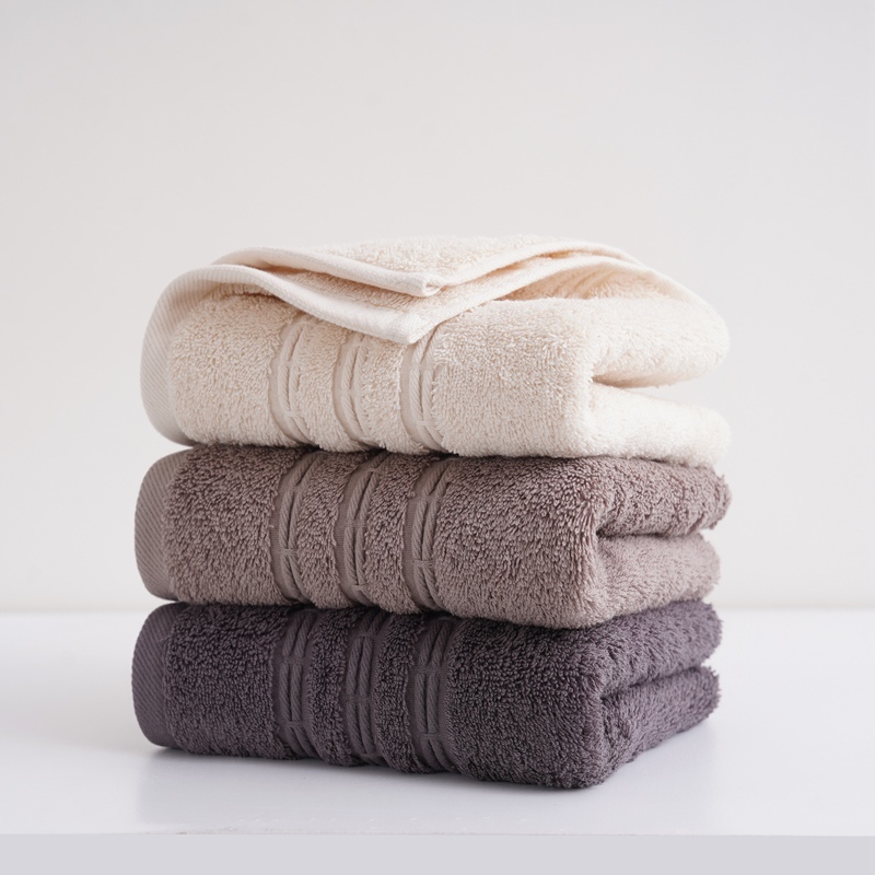 Custom Logo Double Yarn 100 Cotton Face Cloths 35x75cm Hand Towels For Bathroom