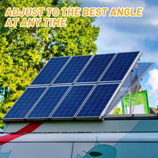 Triangle Adjustable Solar Panel Roof Mounting Brackets with Easy Installation Support