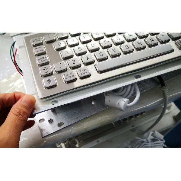 Golden Panel Mount Keyboard Stainless Steel Material With Panel Mount Kiosk Solution