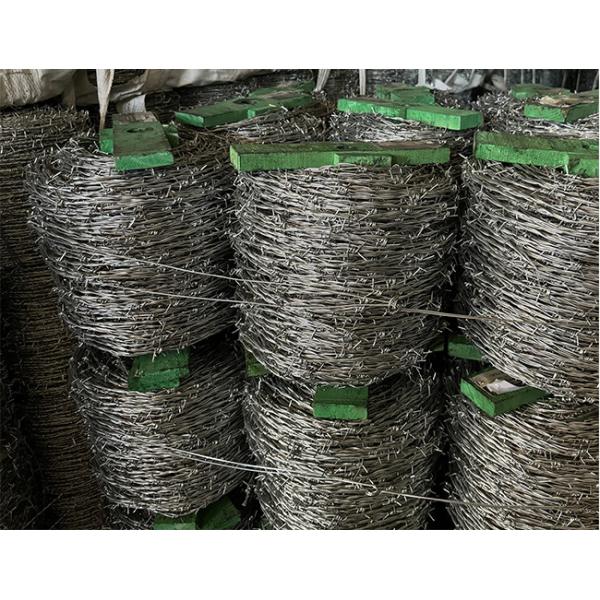 Farm Protection 12.5 Gauge Double Strand Traditional Twist Galvanized Barbed Wire Coils