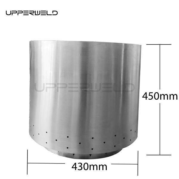 15L Вместимость Серебро 304 из нержавеющей стали портативный костер для продвижения наружного отопления