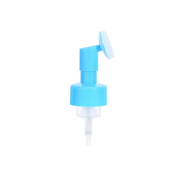 42/43mm Silicone Brush Foam Pump Cosmetic Dispenser with Customized Silkscreen Print and Plastic Material