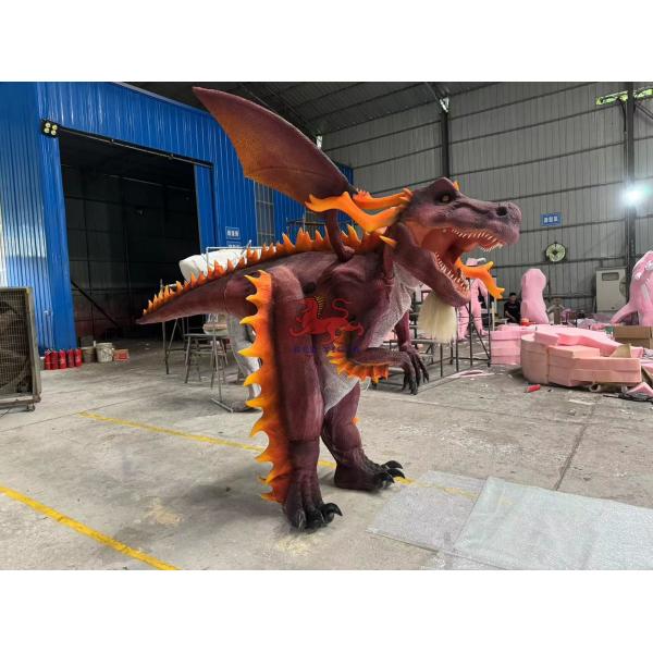 Theme Park Exhibitions Realistic Animatronic Dragon Costume 12 Months Warranty