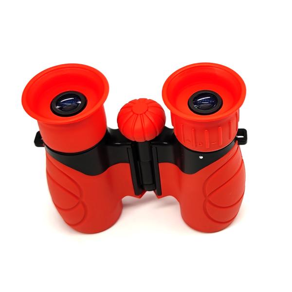Red 10x22 Toddler Toy Binoculars For Kids Outdoor Play