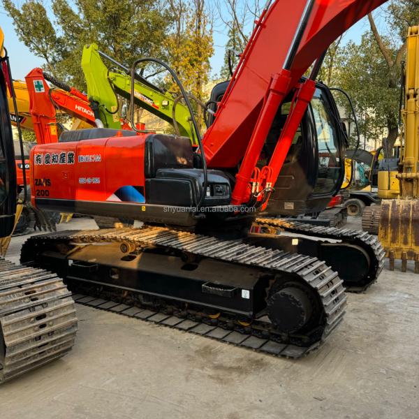 Excavateur à haute puissance ZX200 avec soupape hydraulique d'origine et conception en acier souple