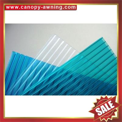 high quality greenhouse roofing polycarbonate PC sun multi four twin wall hollow sheet sheeting plate board panel