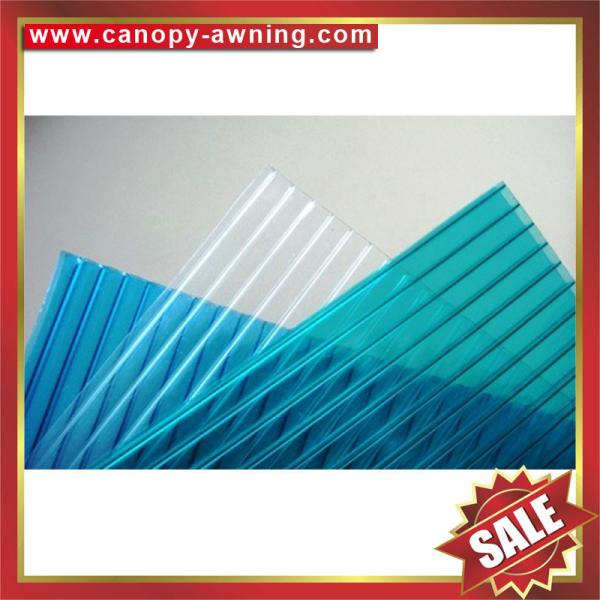 high quality greenhouse roofing polycarbonate PC sun multi four twin wall hollow sheet sheeting plate board panel