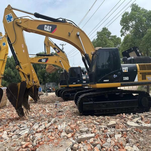Japan CAT 336D Used Excavator 36 Ton Crawler big Digger 200kw