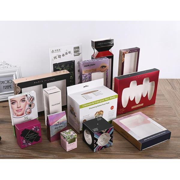 Custom Printed 375gsm Skincare Paper Box Holographic Cosmetic Packaging Paper Box