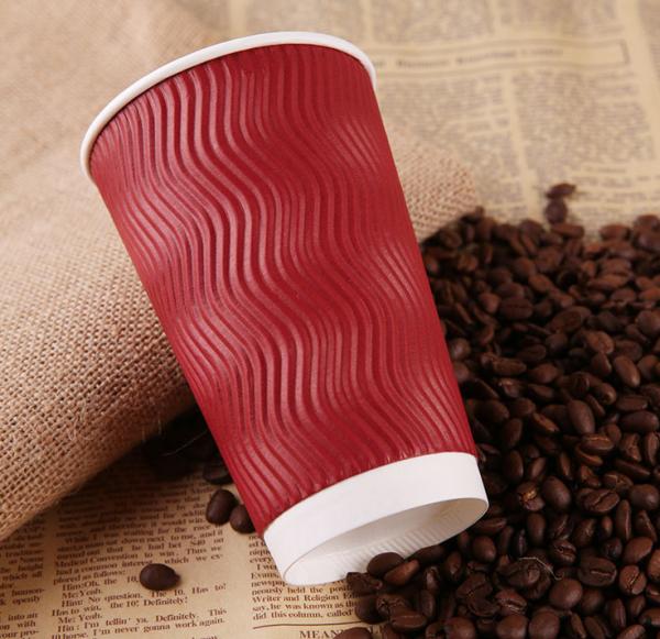 Food Grade Insulated Paper Drinking Cup , To Go Coffee Cups Disposable