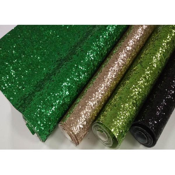 Pink Chunky Glitter Wall Fabric , Non - Woven Beautiful Glitter Fabric Sheets