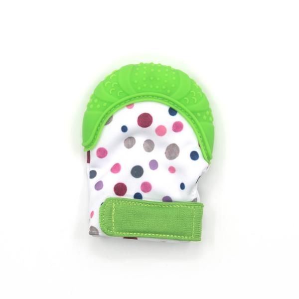 BPA Free Food Grade  CPSC Silicone Baby Teething Glove Different Colors