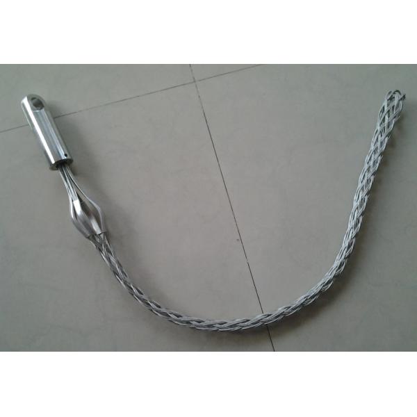19 - 35mm Cable Pulling Grips Swivel Mesh Heavy Duty Wire Rope Cable Grip For Tube