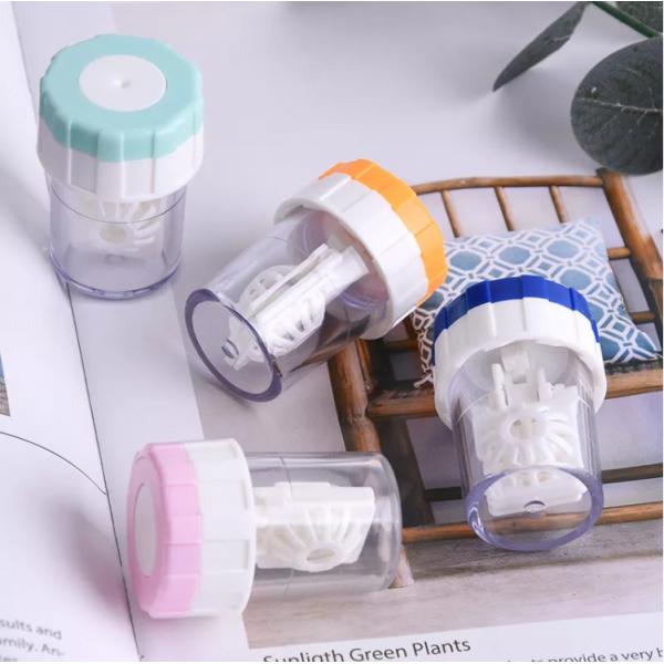 Plastic Manually Contact Lens Cleaner Case Washer 5x3.6cm