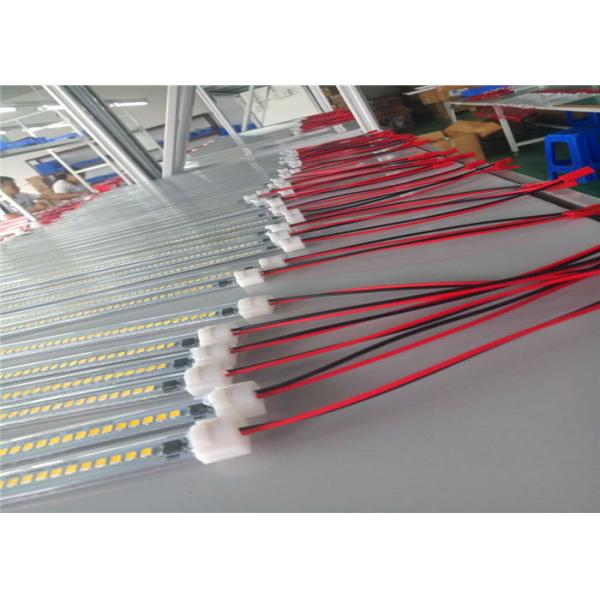 220v Plastic Rigid Led Strip Lights White Emitting Color With Transparent Shell