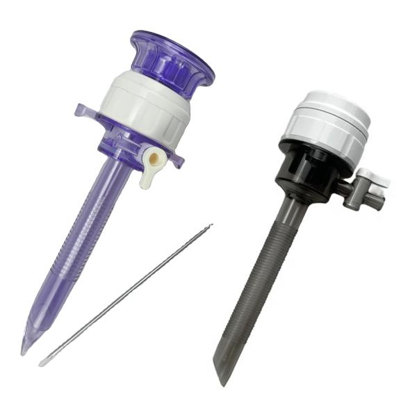 Trocar descartável sem lâmina 3 mm 5 mm 10 mm 12 mm Trocar cirúrgico