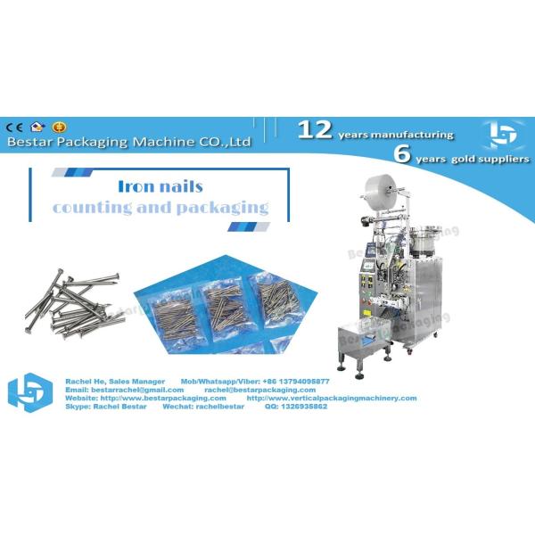 Bestar counting packing machine for iron nails with checkweigher