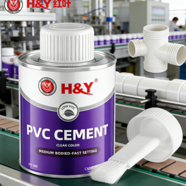 Industrial Pipeline Regular PVC Cement OEM Clear PVC Pipe Glue With Cotton Brush