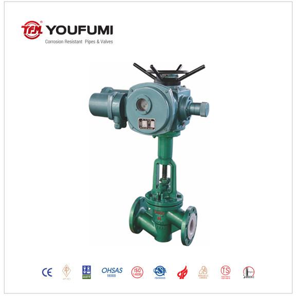 Handwheel Operated PFA Lined Globe Valve