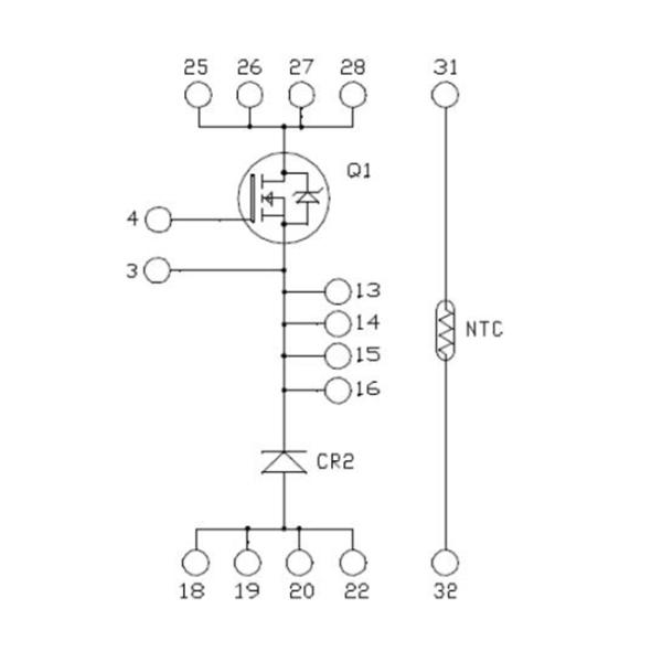 4000Vrms Automotive IGBT Modules MSCSM120SKM11CT3AG 254A Power MOSFET Modules