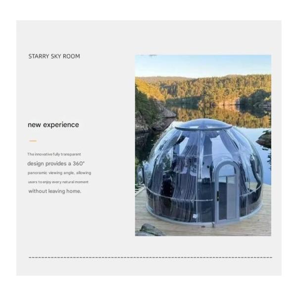 Unforgettable Outdoor Experience Transparent PC Hotel Room at Scenic Area Homestay