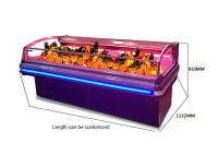 custodia fresca de los mariscos congelados de la charcutería del congelador de la exhibición de la carne del supermercado 1800W
